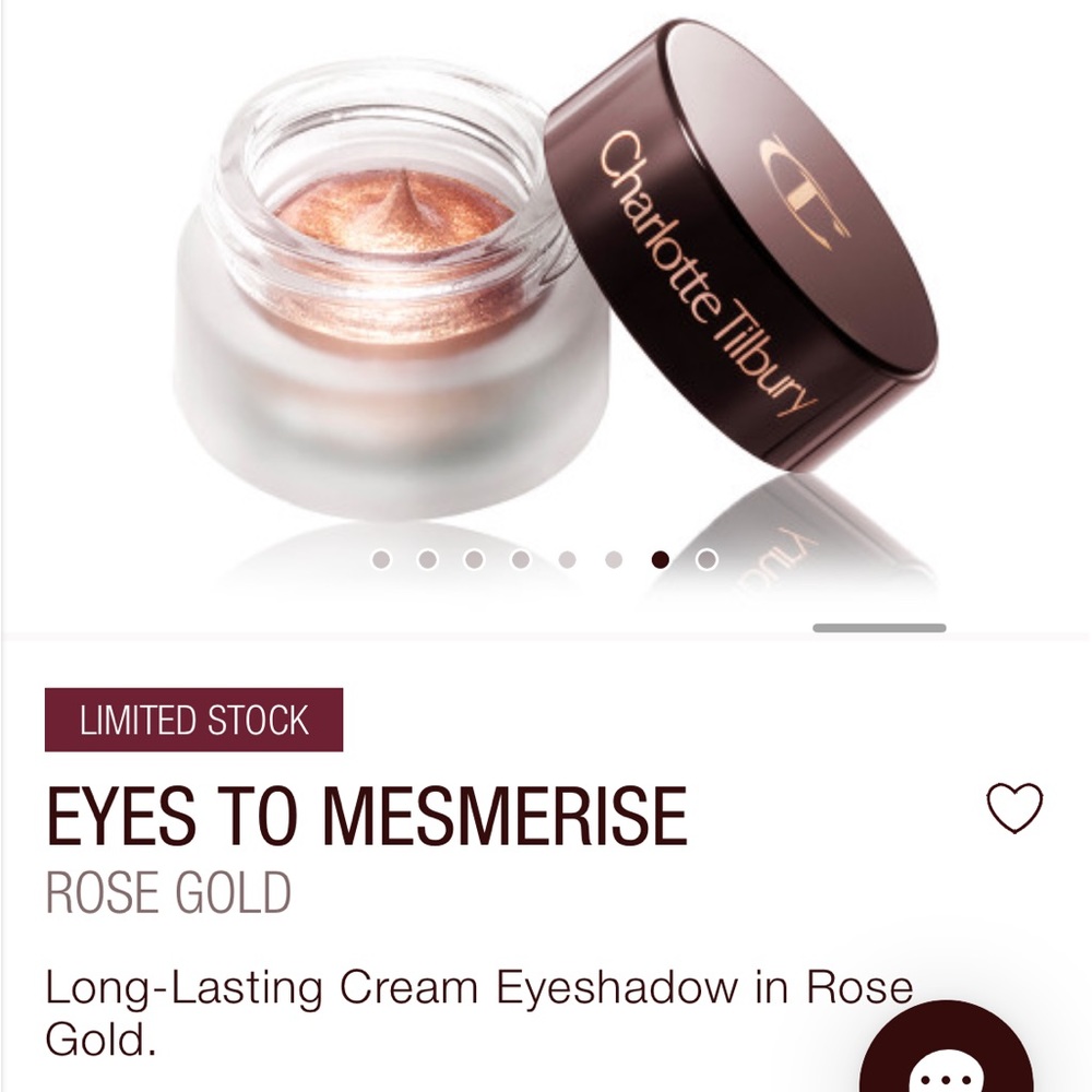 Charlotte Tilbury Eyes To Mesmerize Cream Eyeshadow Rose Gold